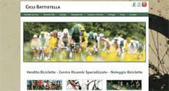 Desktop Screenshot of ciclibattistella.it